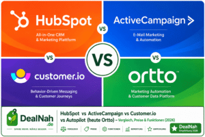 Mehr über den Artikel erfahren HubSpot vs ActiveCampaign vs Customer.io vs Autopilot (heute Ortto) – Vergleich, Preise & Funktionen (2026)